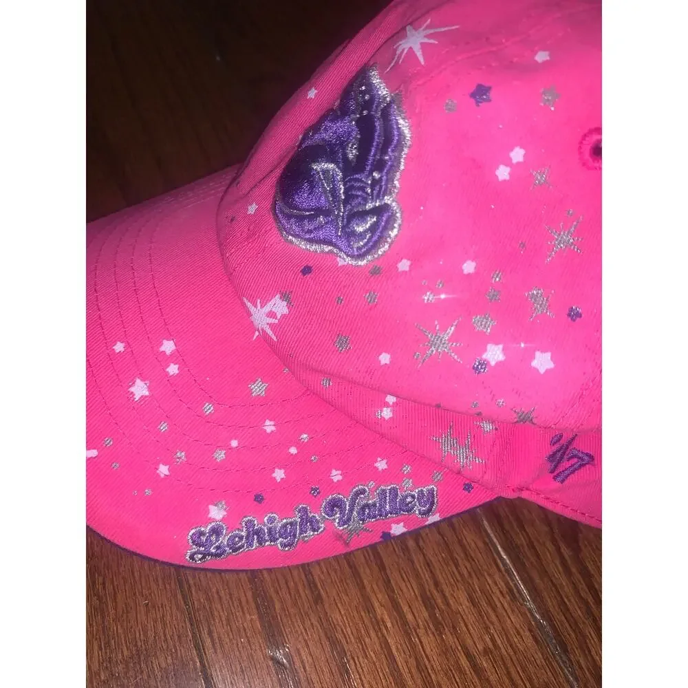 47‎ Brand Kids Wildcats Pink Sparkle Adjustable Baseball Hat Youth Cap
